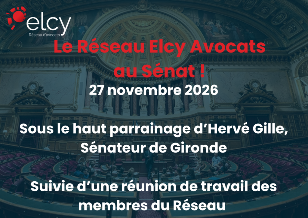 Le Réseau Elcy Avocats au Sénat